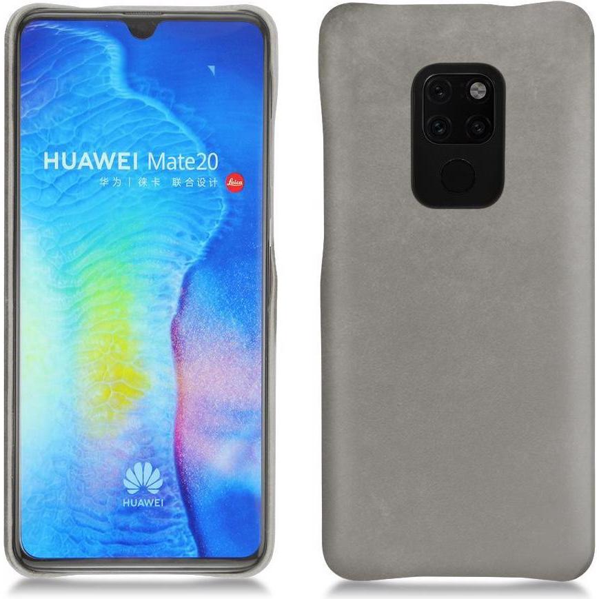 Noreve Lederschutzhülle (Huawei Mate 20), Smartphone Hülle, Grau
