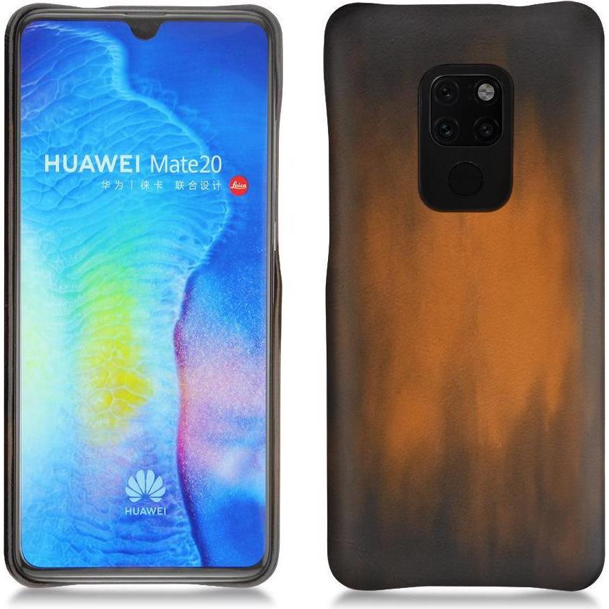Thumbnail - Noreve Lederschutzhülle (Huawei Mate 20), Smartphone Hülle, Braun