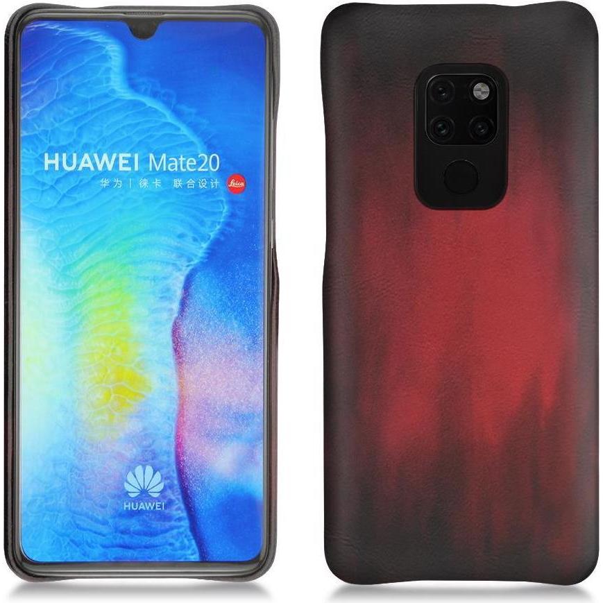 Noreve Lederschutzhülle (Huawei Mate 20), Smartphone Hülle, Rot