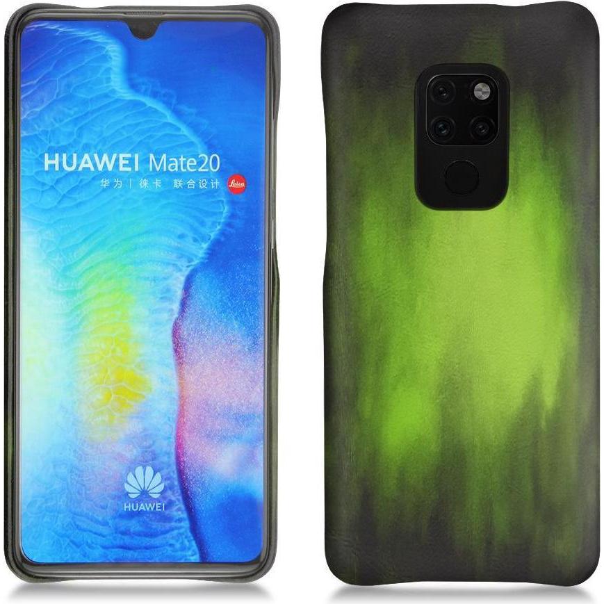 Thumbnail - Noreve Lederschutzhülle (Huawei Mate 20), Smartphone Hülle, Grün