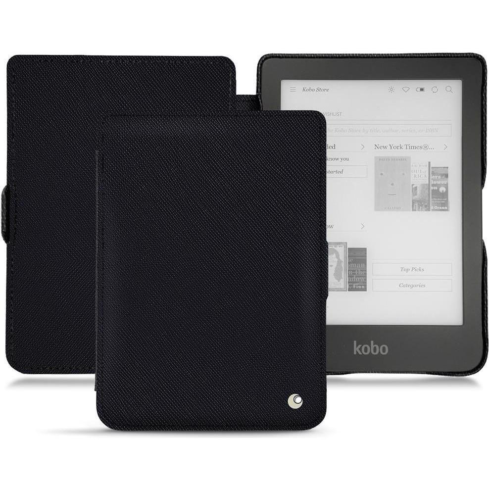 Noreve Lederschutzhülle horizontal (Clara HD), eReader Zubehör, Schwarz