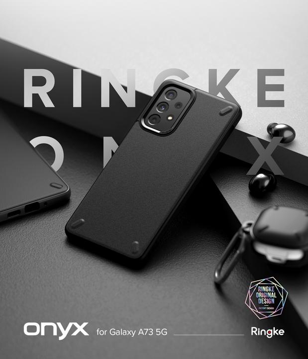 Actual product image Ringke Onyx durable TPU cover for Samsung Galaxy A73 black (Samsung Galaxy A73 5G)