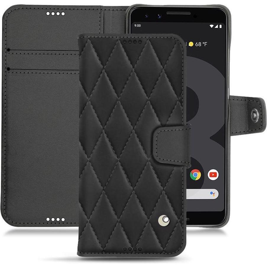 Noreve Lederschutzhülle Wallet (Google Pixel 3), Smartphone Hülle, Schwarz