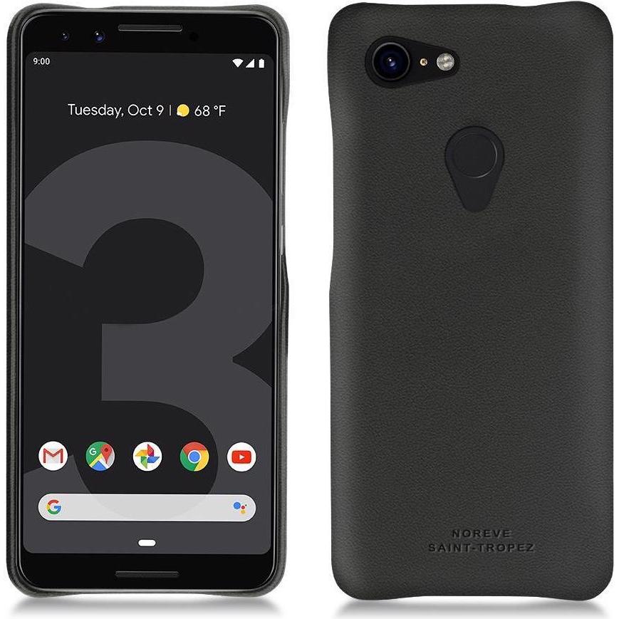 Noreve Lederschutzhülle (Google Pixel 3), Smartphone Hülle, Schwarz