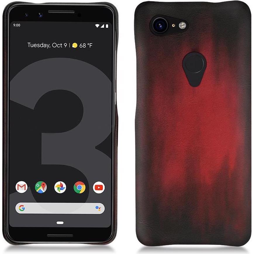 Noreve Lederschutzhülle (Google Pixel 3), Smartphone Hülle, Rot