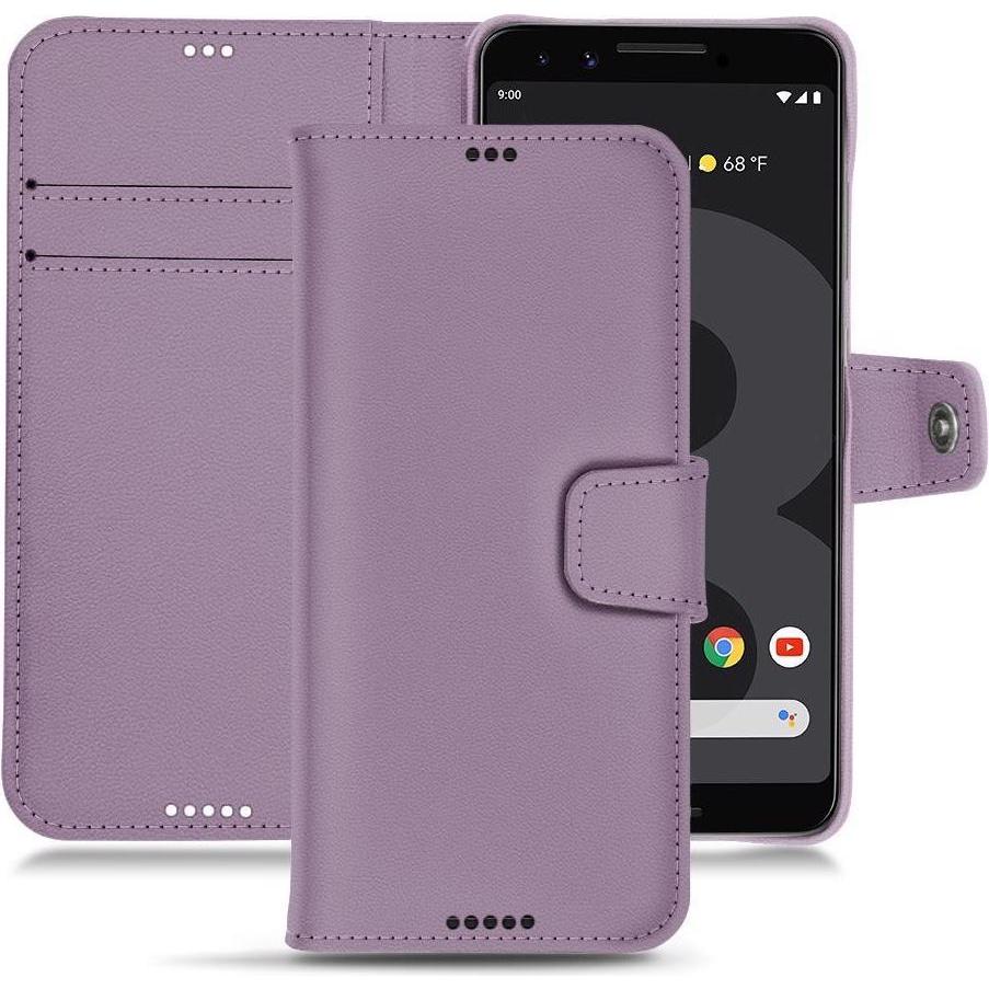Noreve Lederschutzhülle Wallet (Google Pixel 3 XL), Smartphone Hülle, Violett