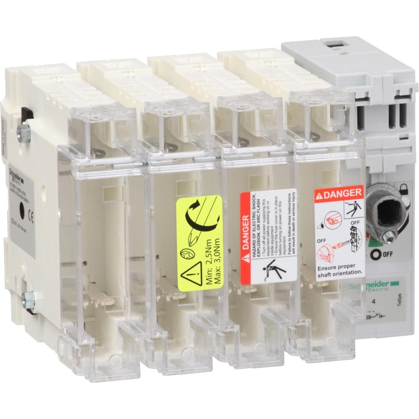 Schneider Electric, Systemstromversorgung, Lasttrennschalter m. Sicherungen TeSys GS2K4