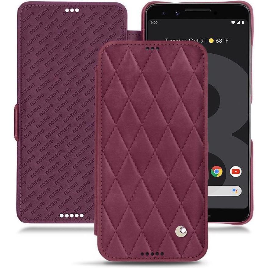 Noreve Lederschutzhülle horizontal (Google Pixel 3 XL), Smartphone Hülle, Violett