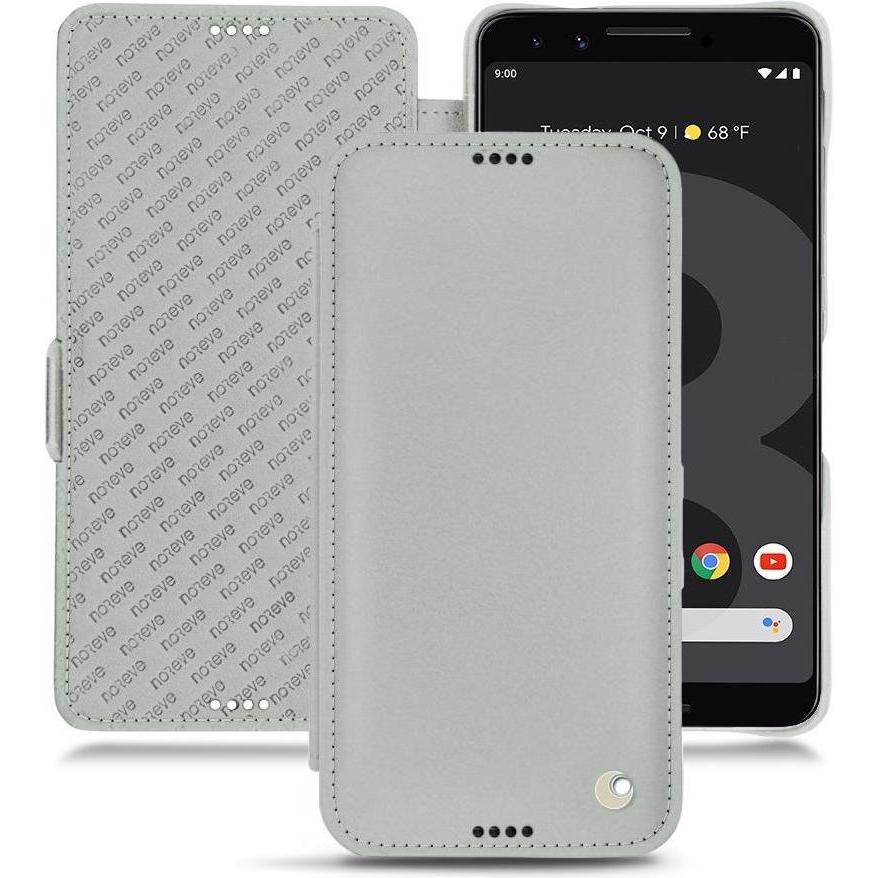 Noreve Lederschutzhülle horizontal (Google Pixel 3), Smartphone Hülle, Grau