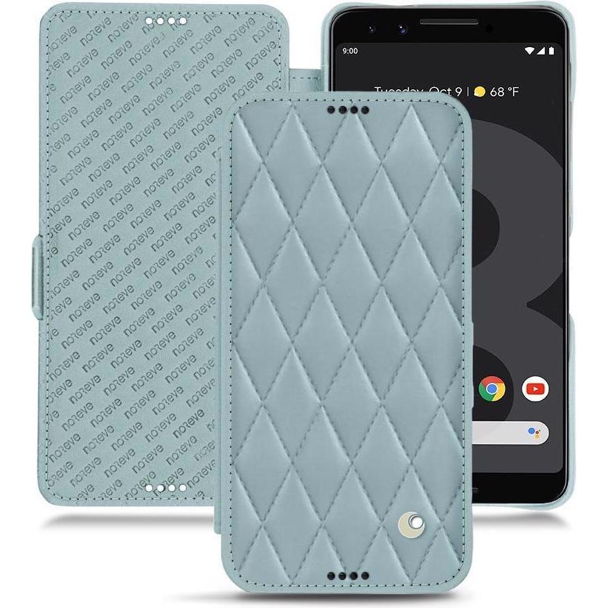 Noreve Lederschutzhülle horizontal (Google Pixel 3), Smartphone Hülle, Blau