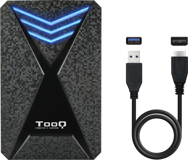 Productafbeelding Tooq Technology TQE-2550BL Opslagschijfbehuizing HDD / SSD Zwart 2,5" (2.5")