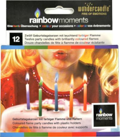Actual product image Wondercandle Rainbow Moments (12 pcs.)
