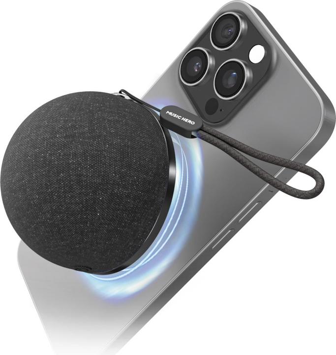 Produktbild SBS MUSIC HERO MagSafe kompatibler Bluetooth Lautsprecher schwarz (8 h)