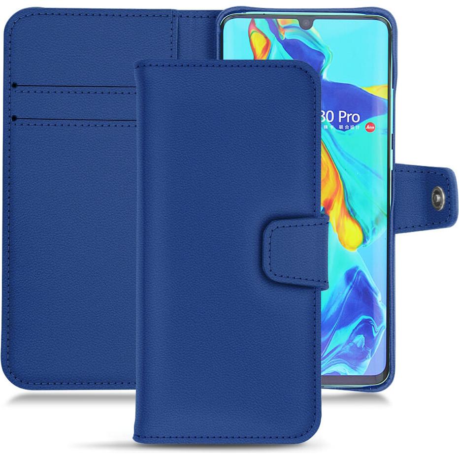 Thumbnail - Noreve Lederschutzhülle Wallet (Huawei P30 Pro), Smartphone Hülle, Blau