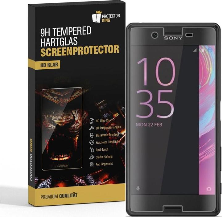 Produktbild Protectorking 1x echtes Tempered 9H Panzerhartglas 3D KLAR (1 Stück, Sony Xperia X)