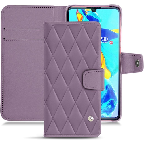 Noreve Lederschutzhülle Wallet (Huawei P30), Smartphone Hülle, Violett