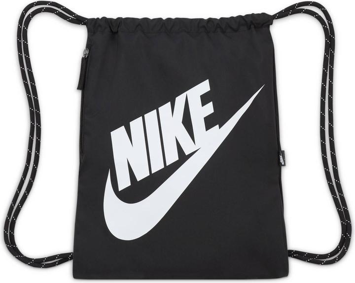 Nike Heritage Tasche mit Kordelzug DC4245-010 Schwarz (13 l)