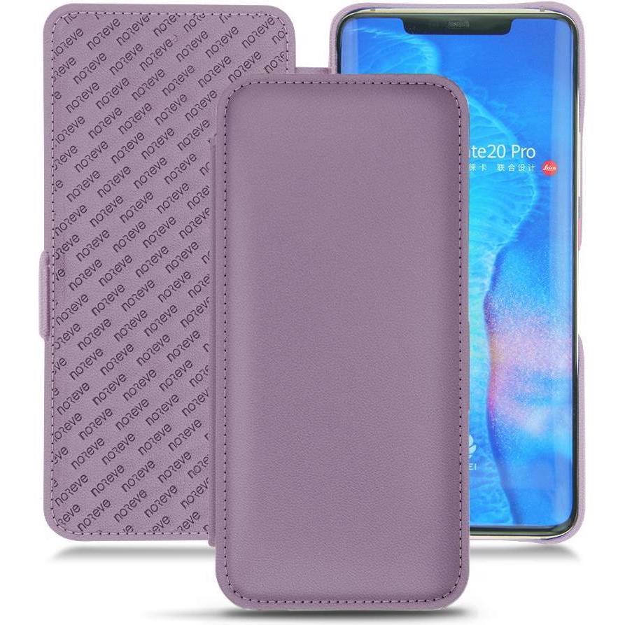 Noreve Lederschutzhülle horizontal (Huawei Mate 20 Pro), Smartphone Hülle, Violett