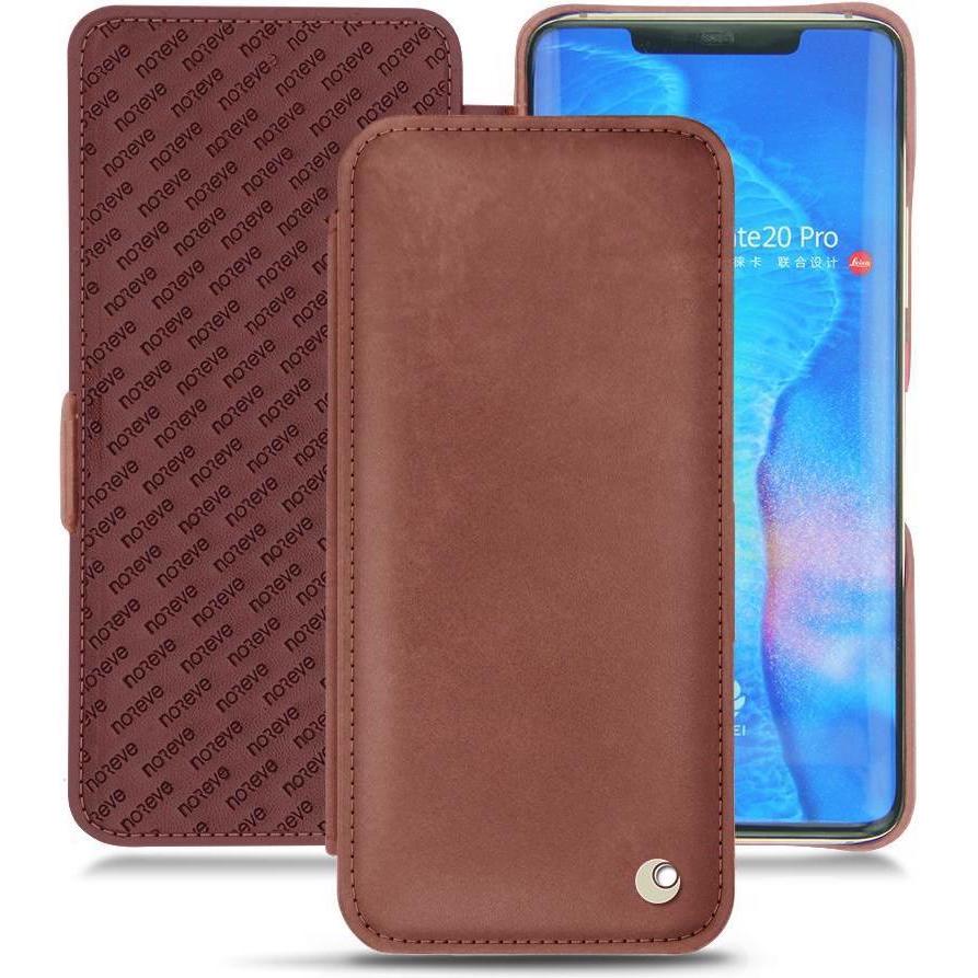 Noreve Lederschutzhülle horizontal (Huawei Mate 20 Pro), Smartphone Hülle, Rot