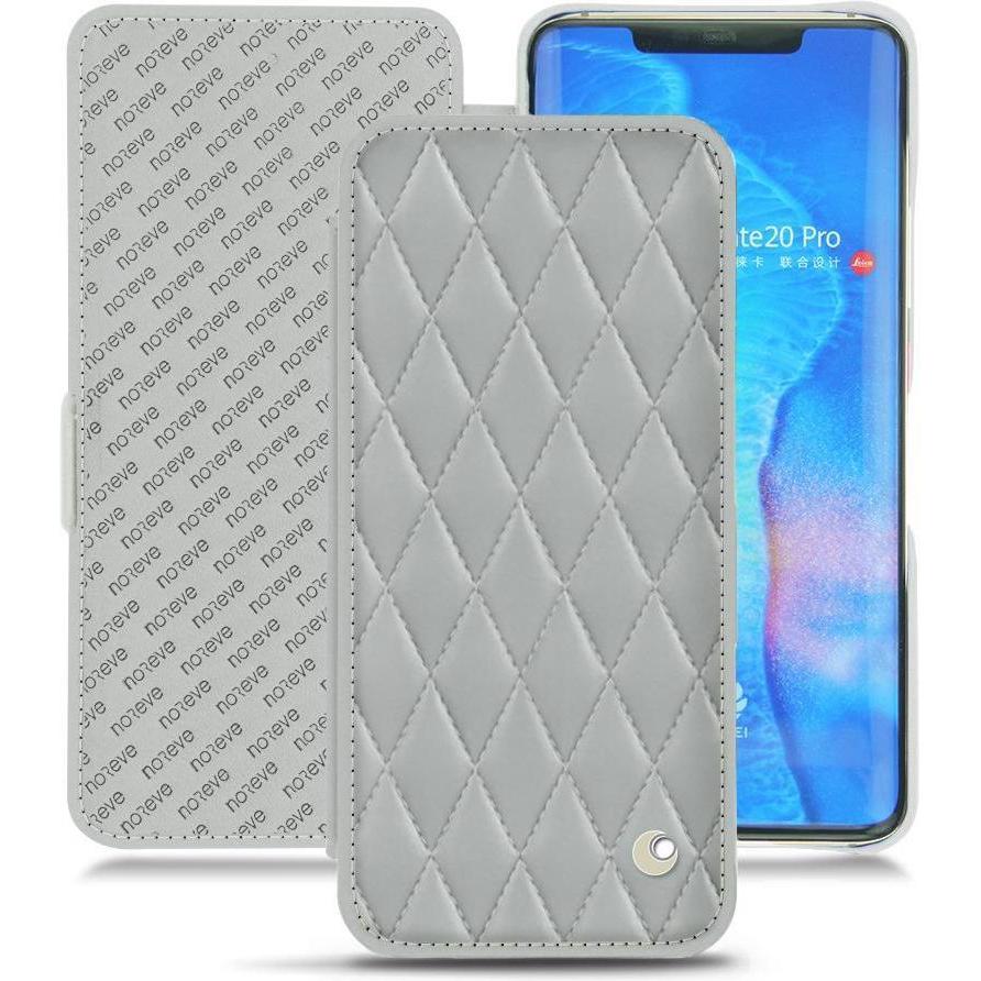 Noreve Lederschutzhülle horizontal (Huawei Mate 20 Pro), Smartphone Hülle, Grau
