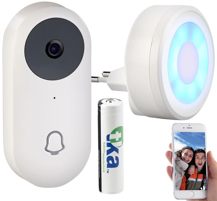 Immagine prodotto Somikon Campanello wireless video HD con app e funzione citofono (Funk)