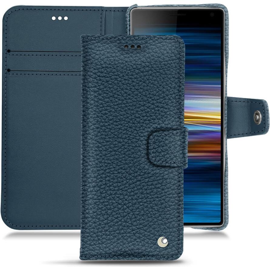 Thumbnail - Noreve Lederschutzhülle Wallet (Sony Xperia 10 Plus), Smartphone Hülle, Blau