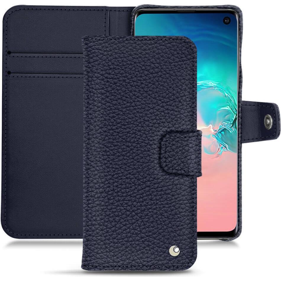 Noreve Lederschutzhülle Wallet (Samsung Galaxy S10e), Smartphone Hülle, Violett