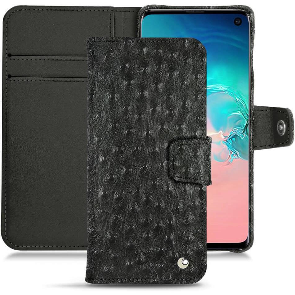 Thumbnail - Noreve Lederschutzhülle Wallet (Samsung Galaxy S10e), Smartphone Hülle, Schwarz