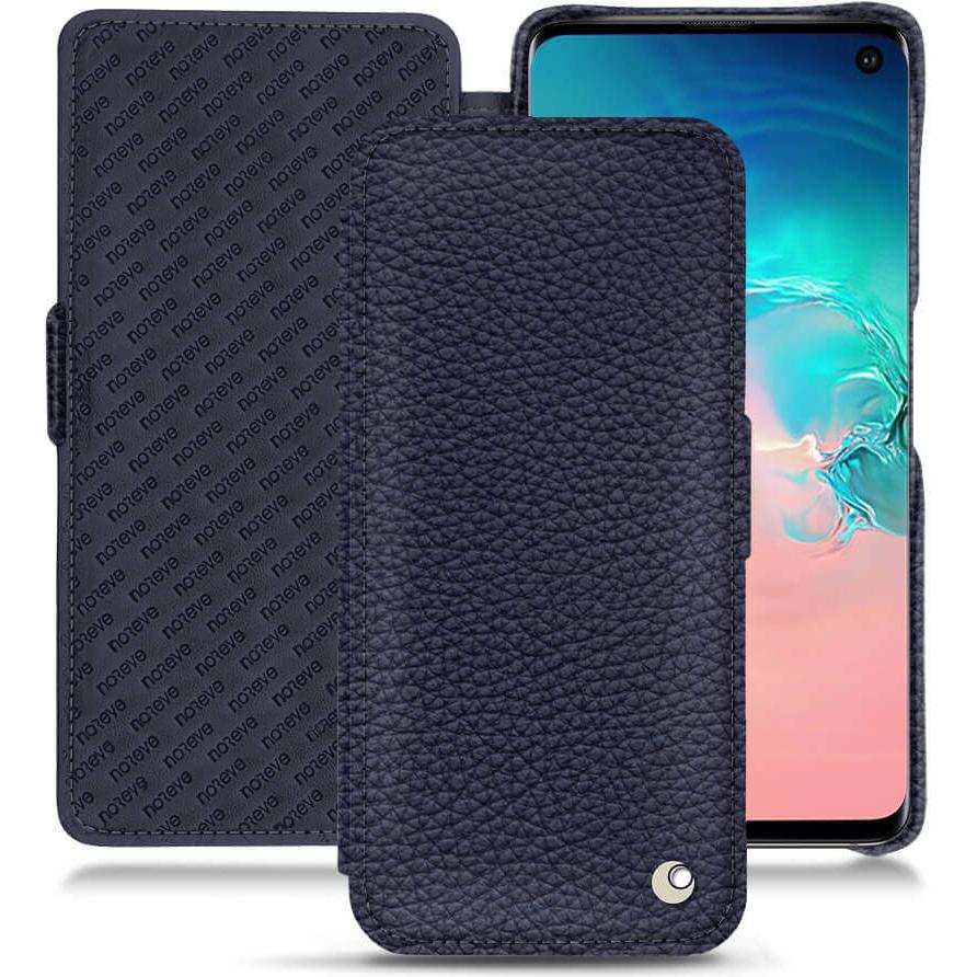 Noreve Lederschutzhülle horizontal (Samsung Galaxy S10e), Smartphone Hülle, Violett