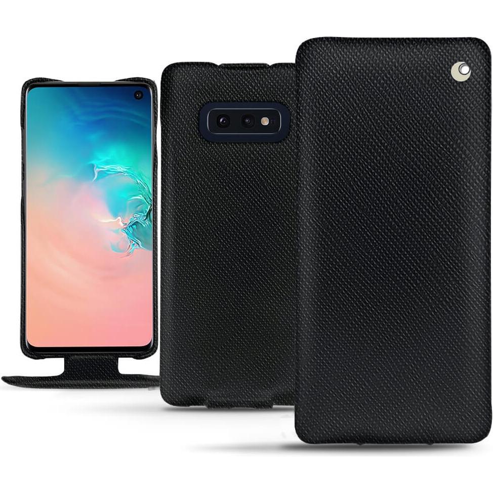Noreve Lederschutzhülle vertikal (Samsung Galaxy S10e), Smartphone Hülle, Schwarz
