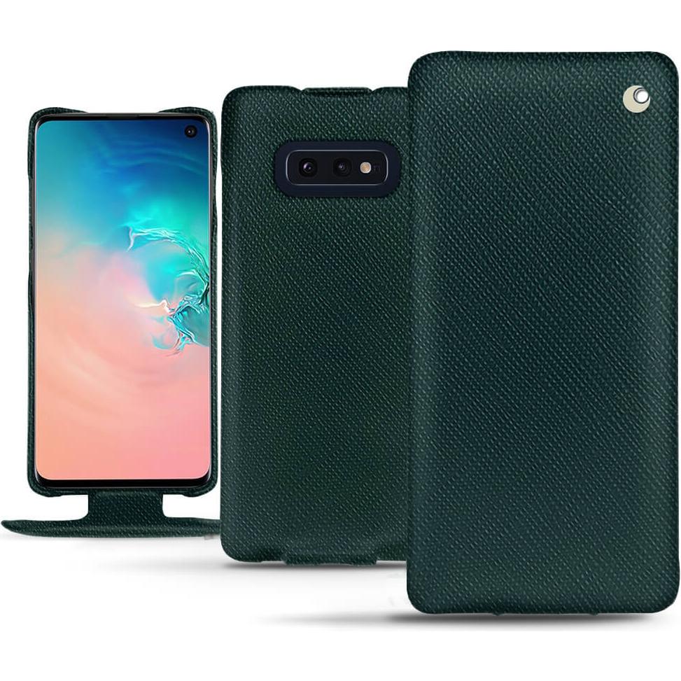 Thumbnail - Noreve Lederschutzhülle vertikal (Samsung Galaxy S10e), Smartphone Hülle, Grün