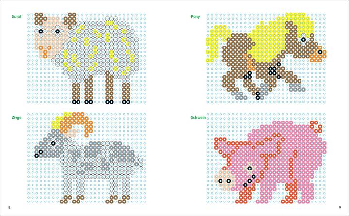 Image du produit Mon livre de motifs colorés : animaux en perles à repasser