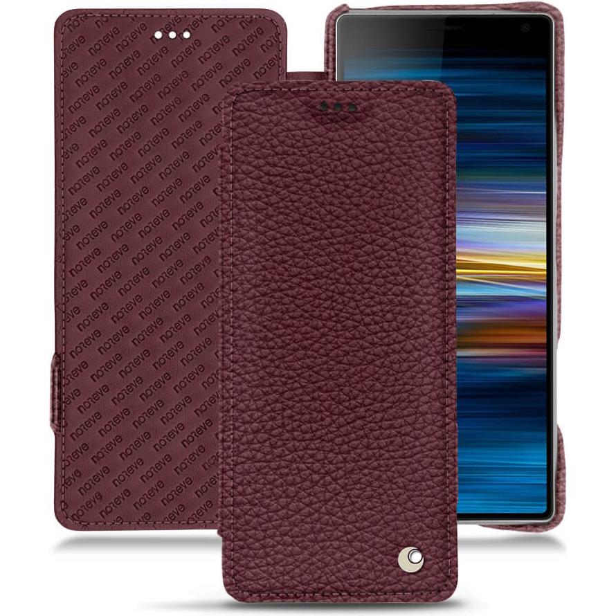 Noreve Lederschutzhülle horizontal (Sony Xperia 10 Plus), Smartphone Hülle, Violett