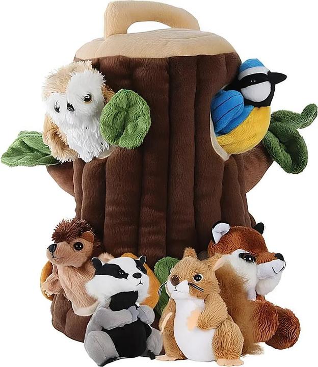 The Puppet Company Casa sull'albero con 6 cuccioli di animali