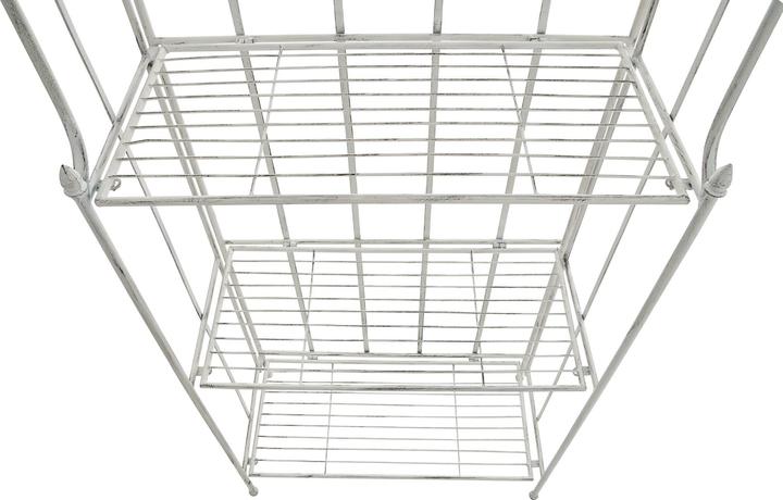 Actual product image CLP Flora floor standing shelf, antique white (66 x 32 x 175 cm)