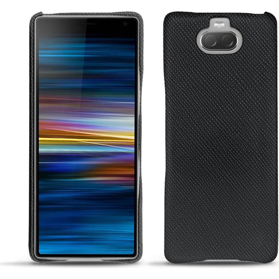 Noreve Lederschutzhülle (Sony Xperia 10 Plus), Smartphone Hülle, Schwarz