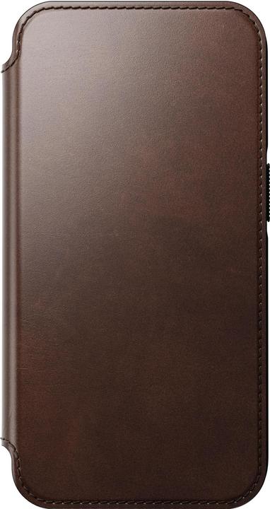 Actual product image Nomad Book Cover Modern Horween Leather Folio iPhone 14 Pro Brown (Apple iPhone 14 Pro)