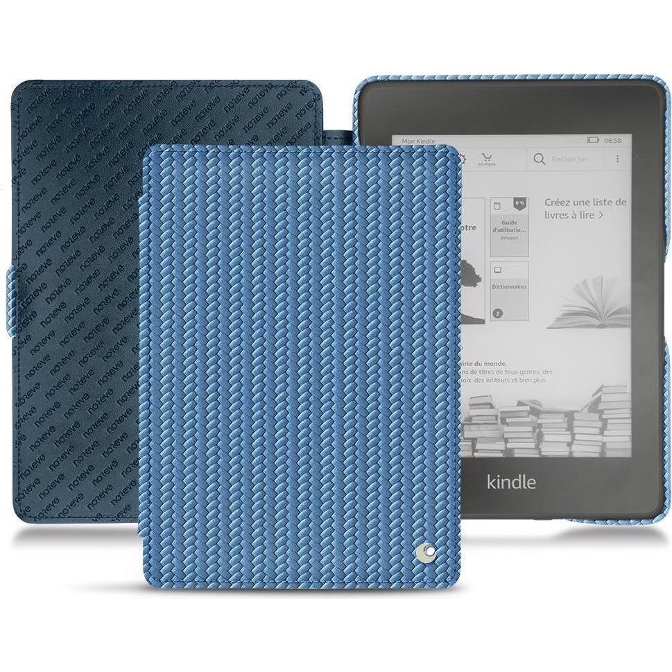 Noreve Lederschutzhülle horizontal (Kindle Paperwhite 2018), Tablet Hülle, Blau
