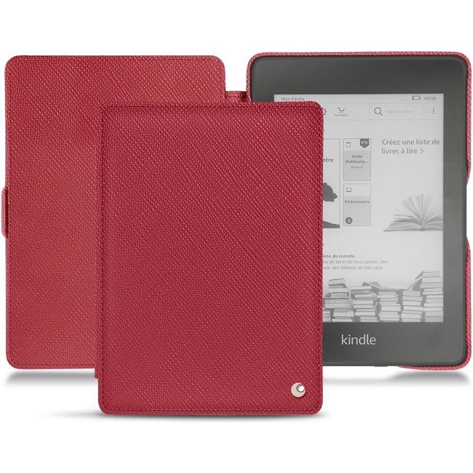 Noreve Lederschutzhülle horizontal (Kindle Paperwhite 2018), Tablet Hülle, Rot