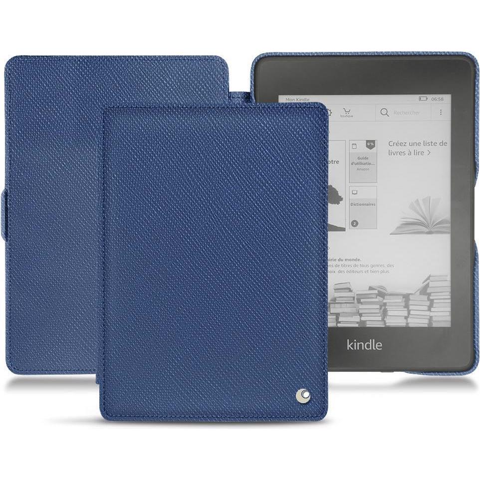 Noreve Lederschutzhülle horizontal (Kindle Paperwhite 2018), Tablet Hülle, Blau
