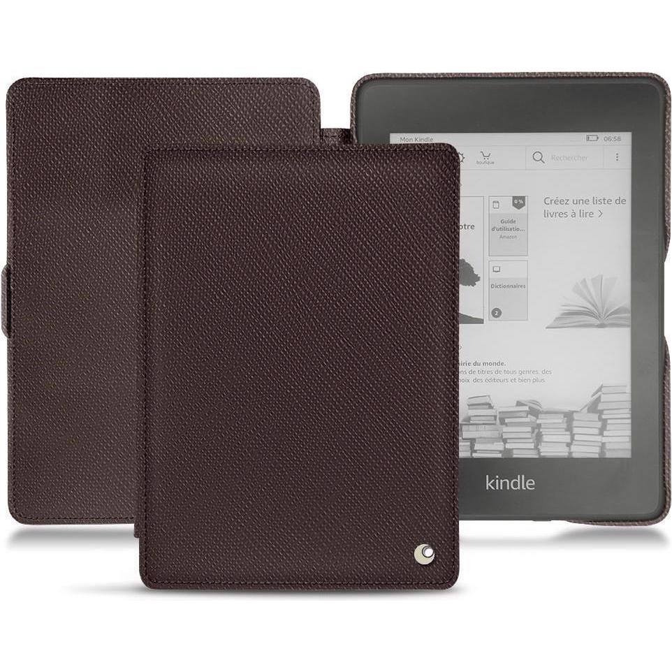 Noreve Lederschutzhülle horizontal (Kindle Paperwhite 2018), Tablet Hülle, Braun