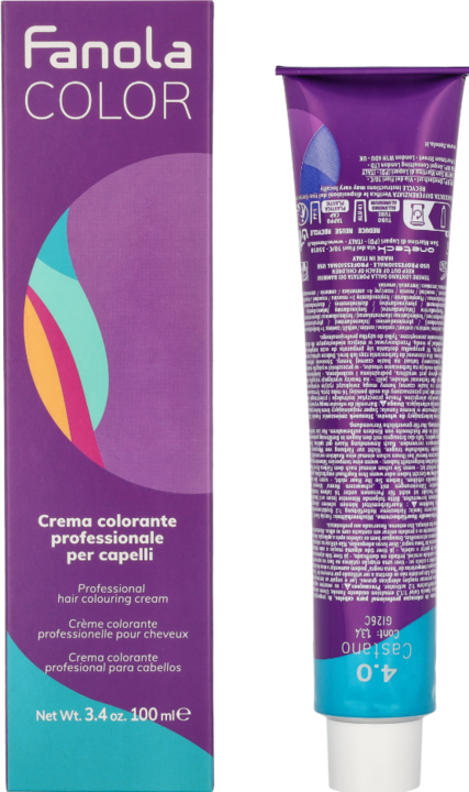 Produktbild Fanola 4*0 Castaño 100ml (4.0 Medium Brown)