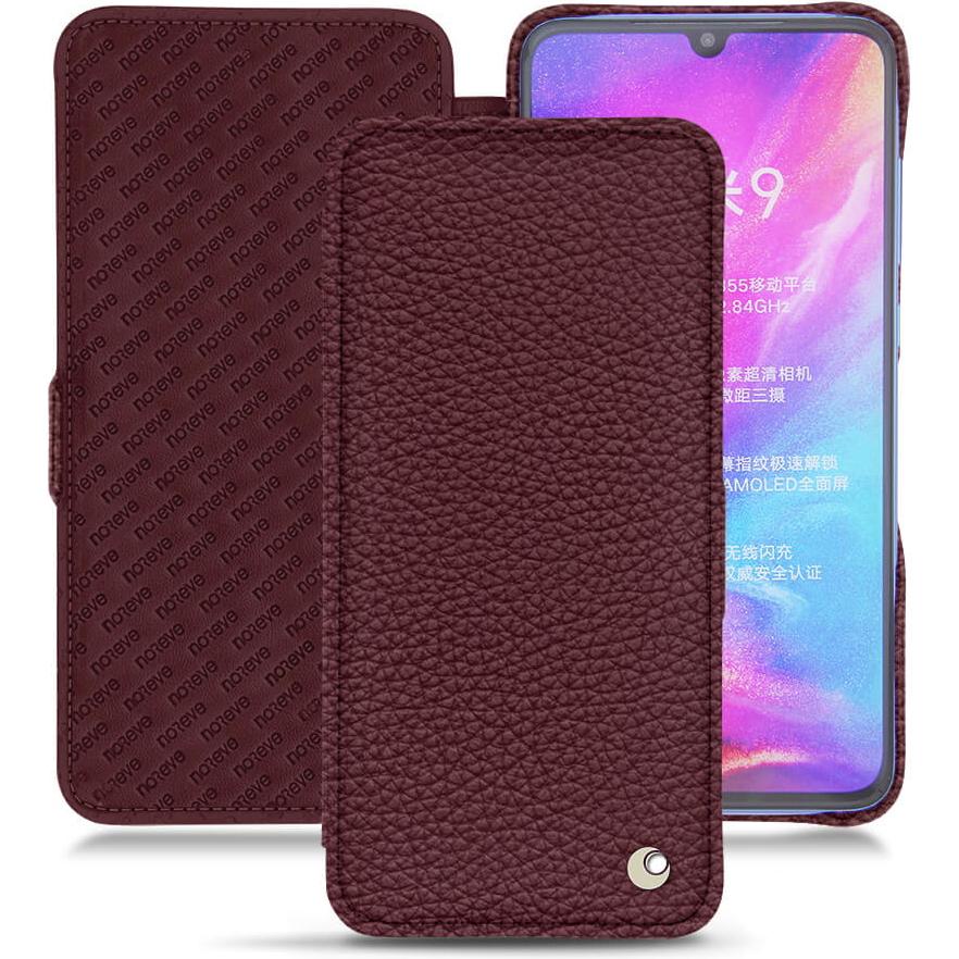 Noreve Lederschutzhülle horizontal (Xiaomi Mi 9), Smartphone Hülle, Violett