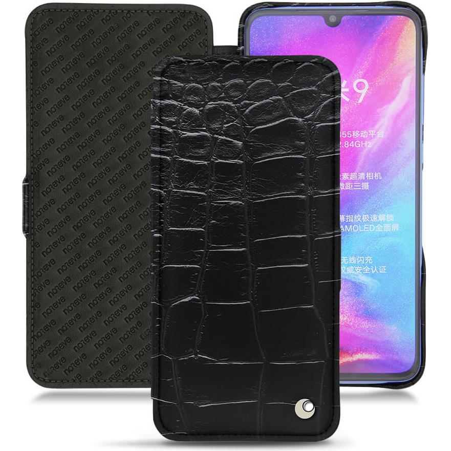 Noreve Lederschutzhülle horizontal (Xiaomi Mi 9), Smartphone Hülle, Schwarz