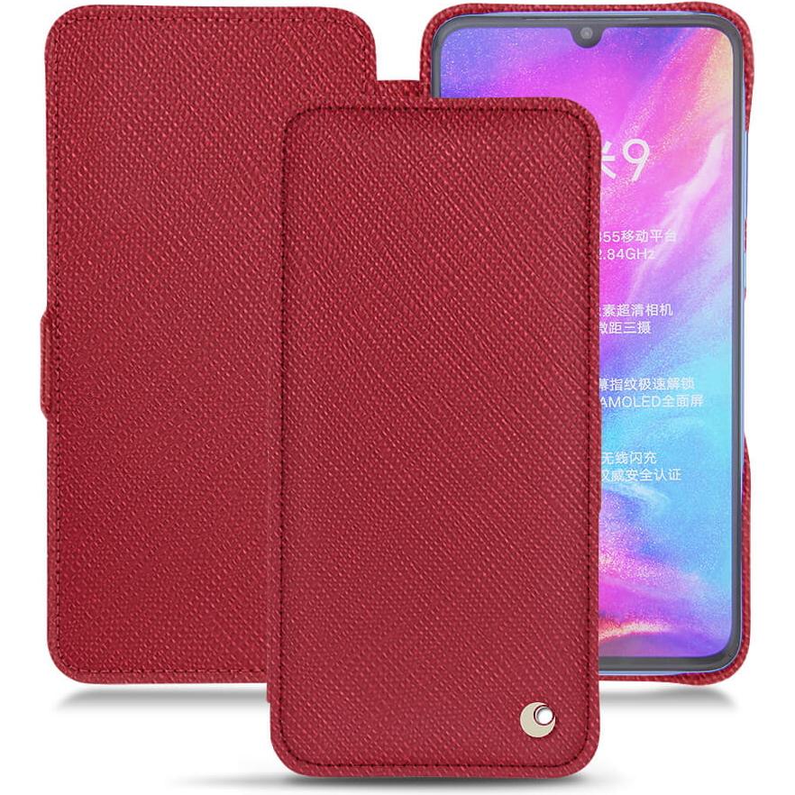 Thumbnail - Noreve Lederschutzhülle horizontal (Xiaomi Mi 9), Smartphone Hülle, Rot