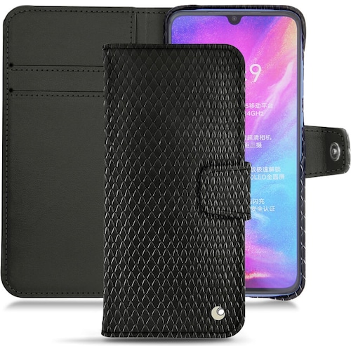 Noreve Lederschutzhülle Wallet (Xiaomi Mi 9), Smartphone Hülle, Schwarz