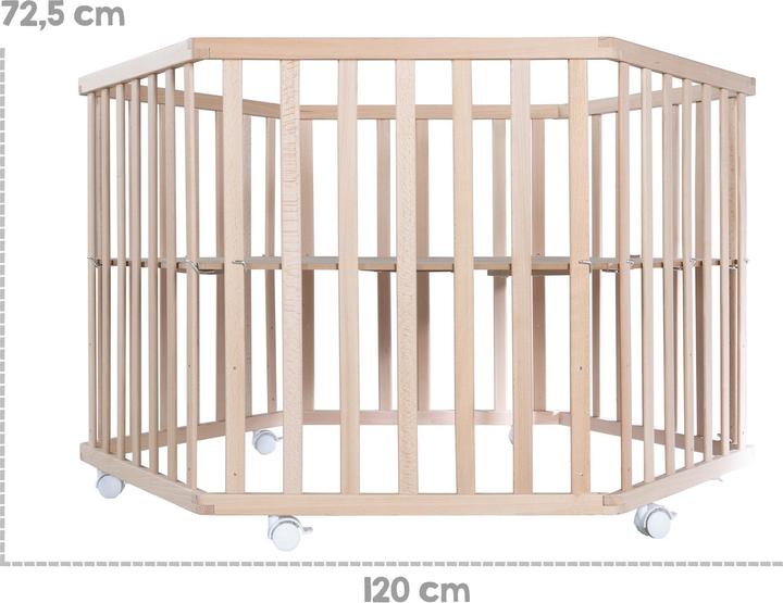 Produktbild Roba Laufgitter (121 cm, 106 cm, Buche)