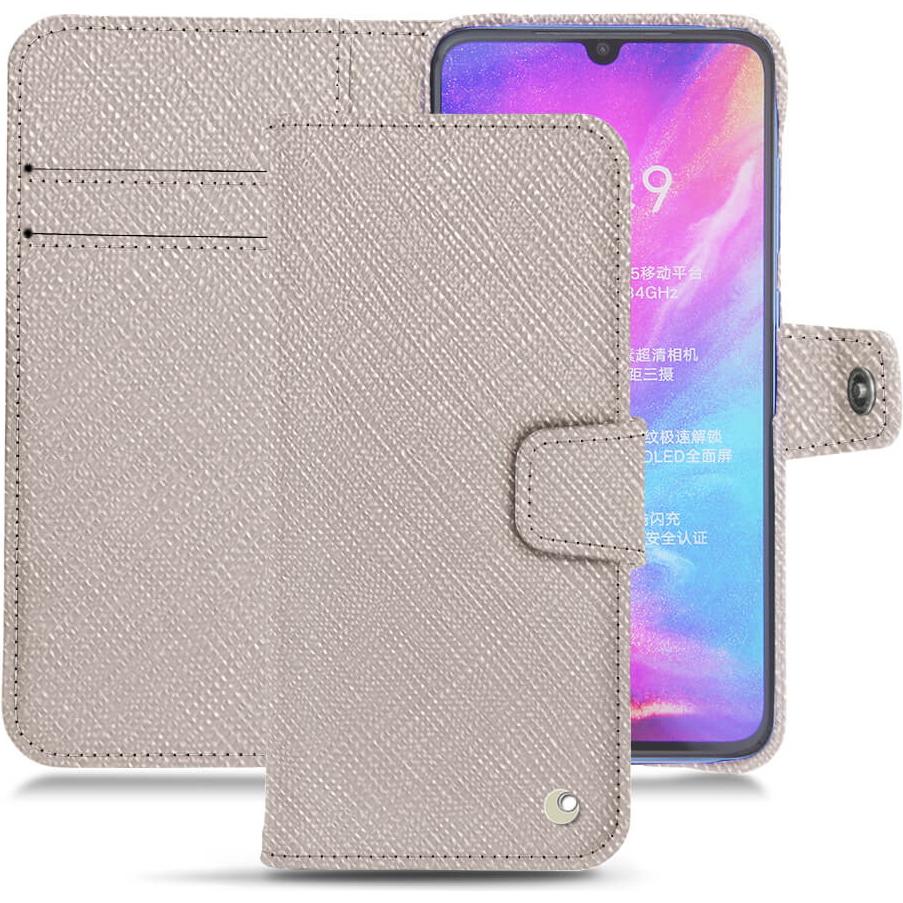 Noreve Lederschutzhülle Wallet (Xiaomi Mi 9), Smartphone Hülle, Beige
