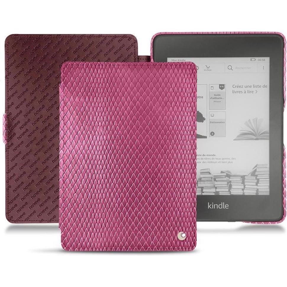 Noreve Lederschutzhülle horizontal (Kindle Paperwhite 2018), Tablet Hülle, Rosa