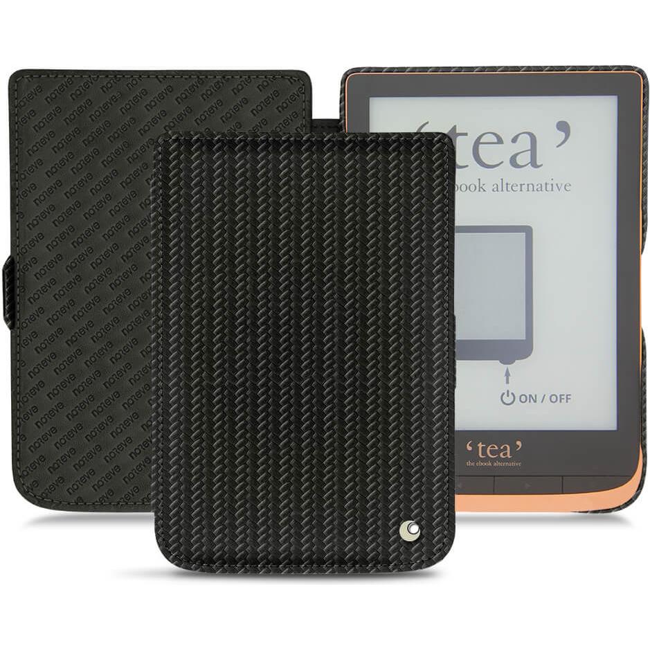 Noreve Lederschutzhülle horizontal (Touch HD Plus), Tablet Hülle, Schwarz